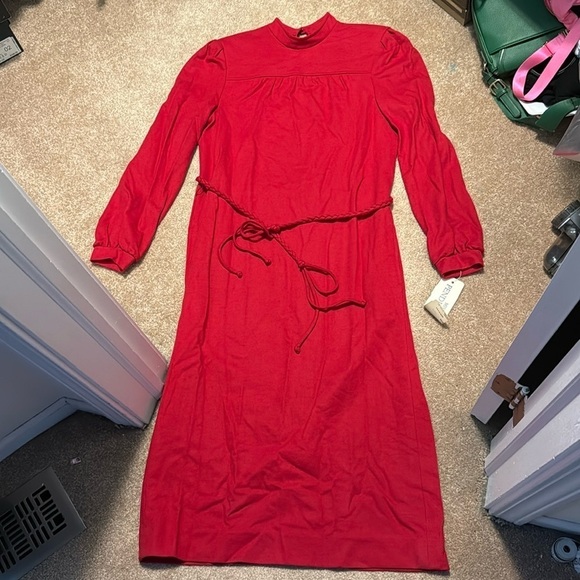 Miss Pendleton vintage 100% virgin wool dress size 13/14 USA - Picture 1 of 9